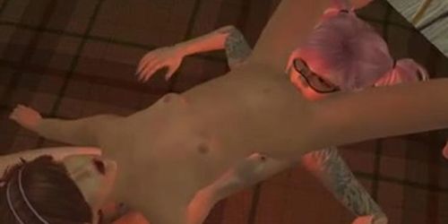 SL - my lesbian oralsex with a cute one in SECOND LIFE