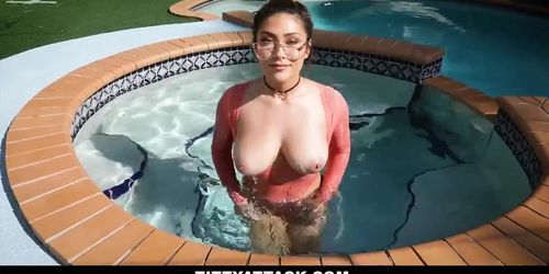 TeamSkeet - Big Tit Plays By The Pool