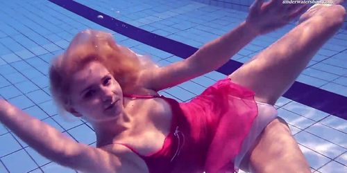 Russian hot girl Elena Proklova swims naked (Fetish Fatale)