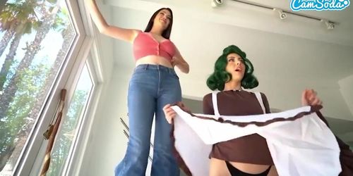 Super Tall Girl Gets Her Pussy Licked By Theodora Day As Oompa Loompa