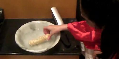 Japanese masturbation with HigoZuiki Bijin dildo