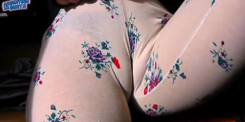 Very Huge Natural Boobs On This Tiny Blonde + Huge Cameltoe!