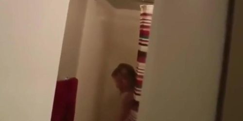 Step Son Tricking Mommy In The Shower