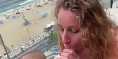 Real Spring Break Balcony Anal