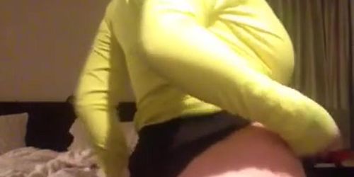 Huge Jugs Exposed In Bedroom Strip