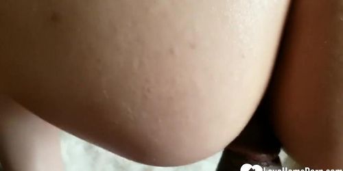 Blindfolded Cutie Slurps On A Big Fat Dick (Victoria Tiffani)