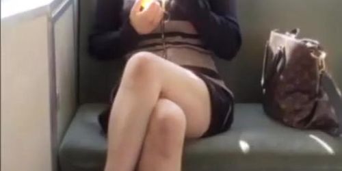 Japanese Panties Upskirt On Train - asian girl on train upskirt 3 - Tnaflix.com