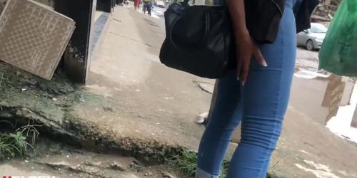 Cum on the ass and touch 40