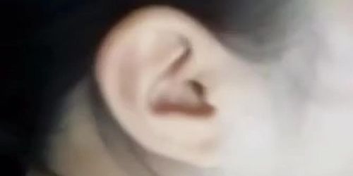 Cum on sleeping chinese girl’s ponytail