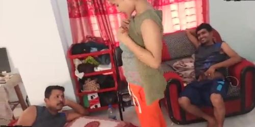 Delhi College Teen Girl And Boys Having Fun In Room