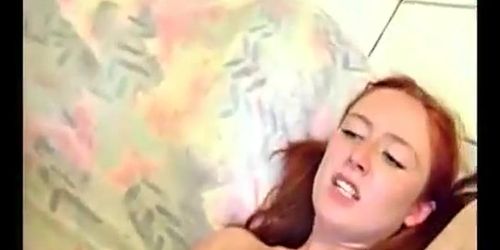 19 Year Old Skinny Redhead Drilled By Big Thick Cock