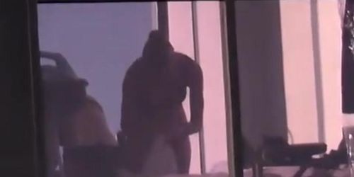 Woman spied through hotel window dressing