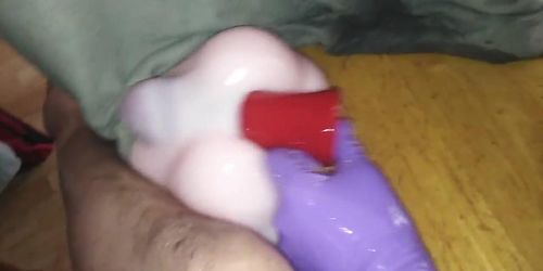 ALL MY MOTHERS LOVE - DOLLSEX - A - GAPING ASS HUGE RED DILDO GAPE!