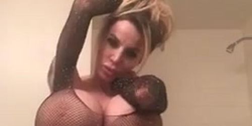 Huge titties on display