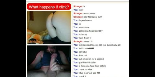 Omegle #10 Hot Girl Shows Ass Boobs And Pussy To Makes Me Cum