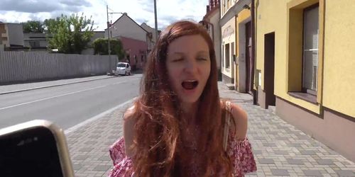 Having Public Fun With Redhead Girl