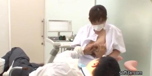 Big Boobs Japanese Dentist Office (Office Lady)