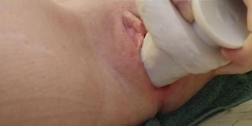 Amazing Chick having fun dildoing