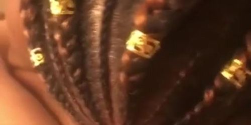 Ebony Whore Deepthroats me till I Cum in her Mouth