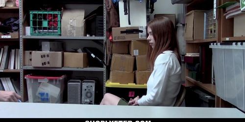 ShopLyfter - Redhead Teen Pepper Hart Fucks Officer To Avoid Trouble (Kimber Blake)