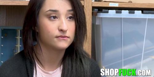 Sometimes To Screw Some Shy Teenage Thief The Officer Has To Plant Evidence Against Her - Shopfuck