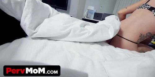 Perv Mom - Jenna Jones Sucks Bored Stepsons Dick In Hotel Room