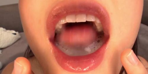 Cum Slut enjoys swallowing your sperm