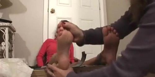 Mother And Aunt Tickle And Footjob Time - Tnaflix.com