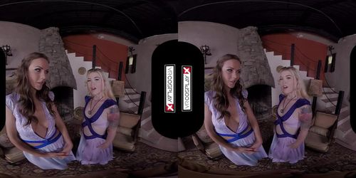 VR Cosplay X Consummate The Deal With Khaleesi And Margaery VR Porn (Tina Kay, Misha Cross)