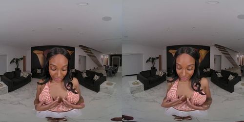 Party Or Fucking Ebony Teen Lacey London It Is Your Choice VR Porn (Angel Burk)