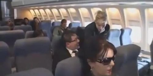 Flight Attendant Handjob Tranny - Air Stewardess Handjob on Flight - Tnaflix.com