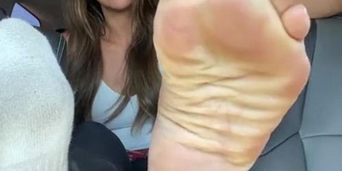 Stinky smelly milfs hiking soles (Milf Soleil)