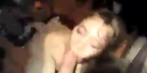 She ended up sucking a hairy guys cock in one night stand