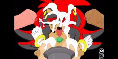 slutty sonic and friends  VS  huge cocks..