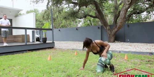 Mya Mays in Dark Skinned Fitness Freak (Mya Dark, Peter Green)