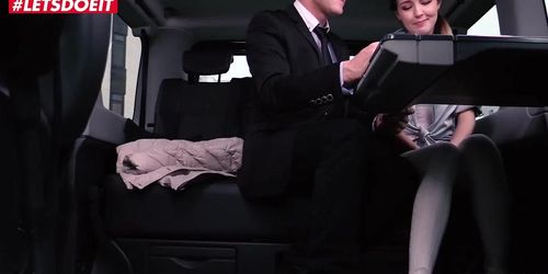 LETSDOEIT - Hot Coed Seduces and Fucks Lucky Taxi Driver