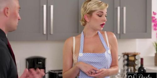 NFBusty - Busty Blonde Skye Blue Has A BJ For Dessert - S14:E3