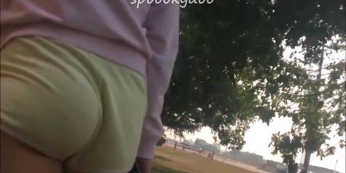 teen showing cheeks 2