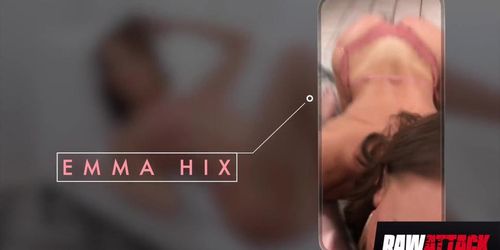 Hottest Slim Beauty Emma Hix Takes Two Cocks (RawAttack RawAttack)