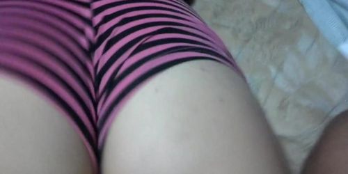 Nice amateur girl ass exposed wearing panties