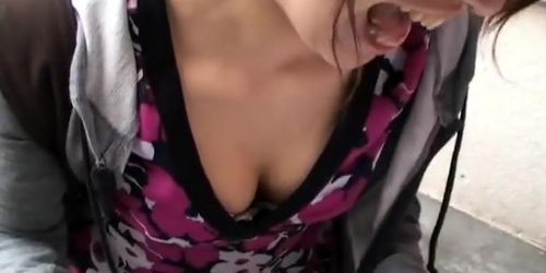 Wicked Asian downblouse voyeur video (Little Pink)