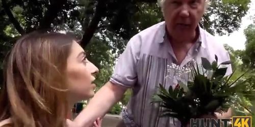 Old man doesn't mind if gf has sex for money