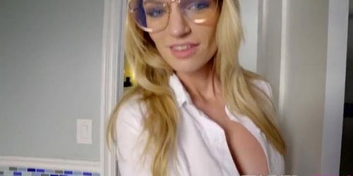 Cock-hungry tutor spreads legs for the stud