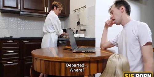 .PORN. Chick agrees to suck and be drilled as she finds out stepbrother