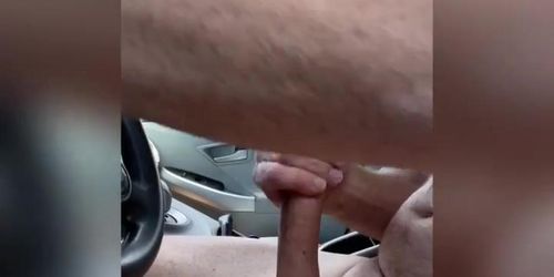 naked car flash - she Stares