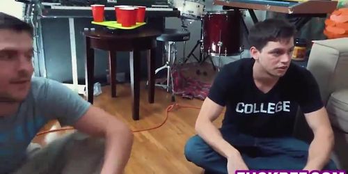 Spin the bottle game becomes an orgy for college teens