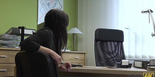 LOAN4K. Nice Kristy gives vagina and ass for fucking to loan agent