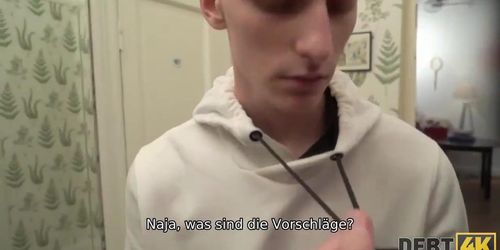 DEBT4k. Unexpected dominant anal sex with obedient poor girl
