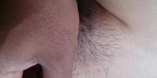 Sexy amateur with a hairy pussy getting fucked