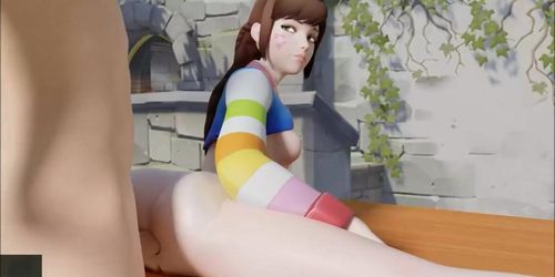 Overwatch Dva getting fucked